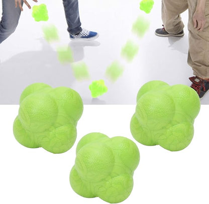 3Pcs Bounce Reaction Balls,Reflexs Ball for Agilitys and Coordination Training