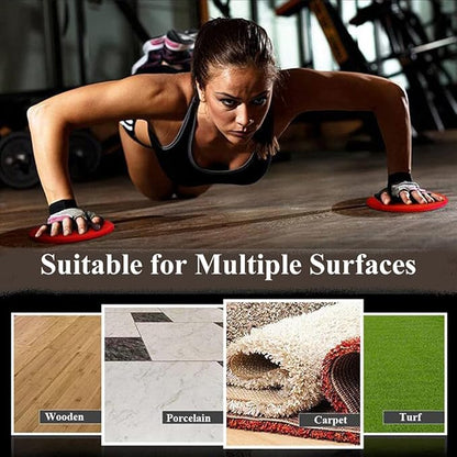 Dual Core Sliders,Core Exercise Gliding Discs Sportz Sliders for Working Out Compact Core Gliders for Home Gym Dual Sided Disks Used on Carpet or Hard Floors