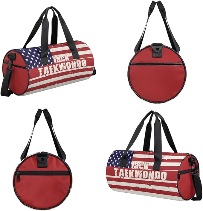 Personalized-Martial-Arts-Gear-Bag for Karate Teakwondo, Custom Jiujitsu Bag for Boys, Karate Teakwondo Bag for Gear Waterproof Lightweight Large USA