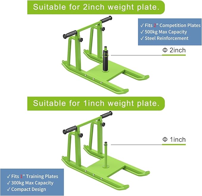 Kipika Weight Sled, Workout Sled, Fitness Strength Training Sled, Speed Training Sled for Athletic Exercise, Speed Improvement, Easily Through Obstacles, Suitable for 1" & 2" Weight Plate