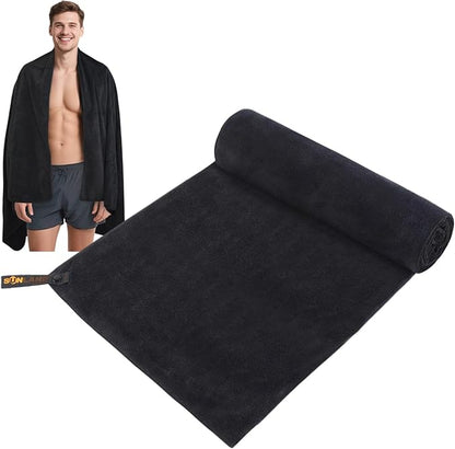 SUNLAND Microfiber Gym Bath Towel Ultra Soft Travel Camping Towel Super Absorbent Swimming Sport Towels with Carry Bag for Adults and Children