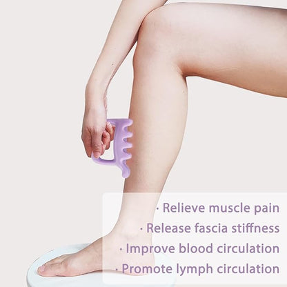 Large Fascia Massage Blaster Tool for Cellulite, Myofascial Release, Muscle Knots, Trigger Points, Cellulite Massager Tool for Body Tension Relief Promote Lymphatic Circulation Purple