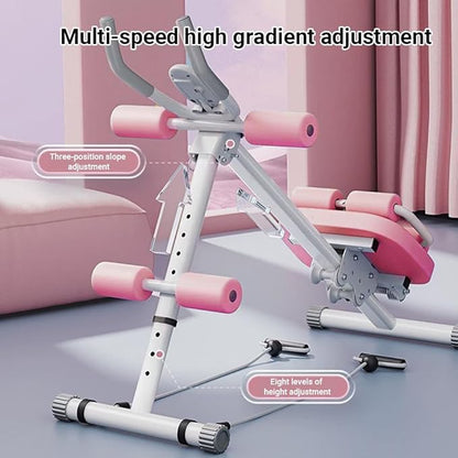 Ab Workout Equipment,6 in 1 Workout Equipment,Home Gym Equipment,Fitness equipment, Foldable, Knee Protection, Pulling the rope,WorkoutFor Stomach Workout,For Women/Men(350LB)