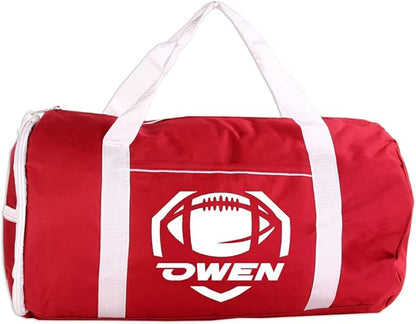 Personalized Sport/Gym Roll Duffel Bag - Football