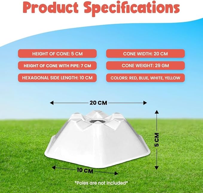 GSi Sports Training Cones for Agility Drills – Soccer & Basketball Multi-Sport Field Markers, Durable Flexible Cones in Multiple Shapes & Packs (20–80 Pack)