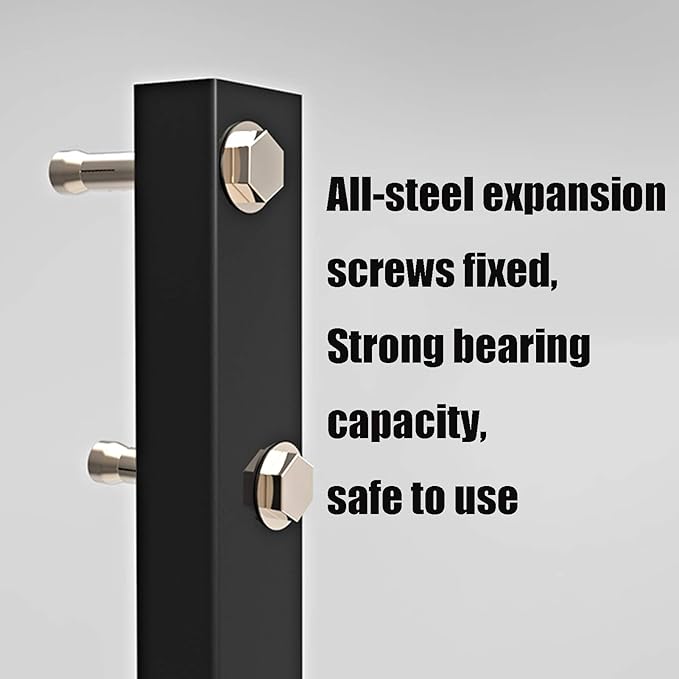Wall-Mounted Fitness Horizontal Bar, Home Gym Steel Pull-up Bar, Strength Training Sports Equipment for Men and Women, Safe Load 200kg