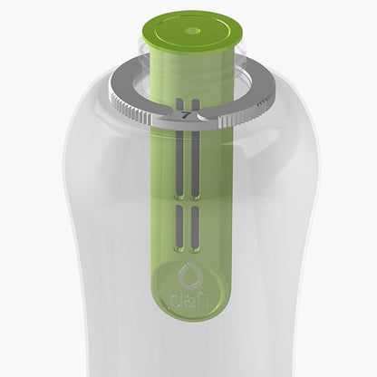 Dafi Sport Water Bottle with Filter Lime 0.5L – BPA-Free Reusable Bottle with Activated Carbon Filter – Removes Chlorine Taste & Odor – Perfect for Active Lifestyle Travel Gym Work – Made in Europe