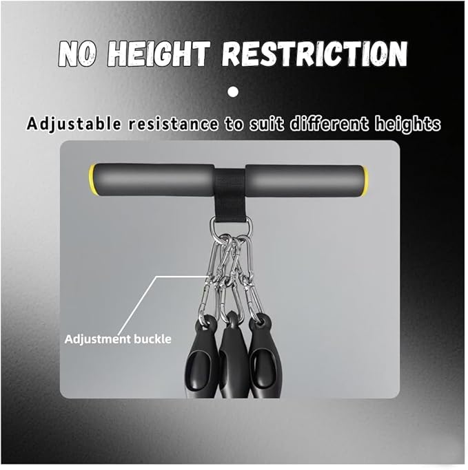 Multifunction Tension Rope Set,Upgraded Smart Stirrup Puller-Pedal Puller Tensioner Workout Bands Resistance with Abdomen/Waist/Leg/HIPS/Chest/Back