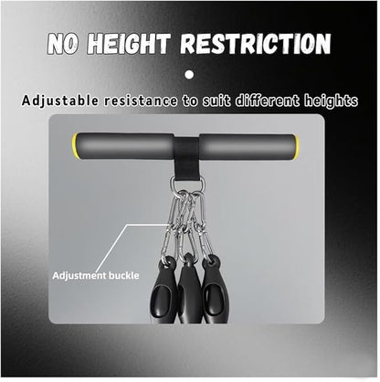 Multifunction Tension Rope Set,Upgraded Smart Stirrup Puller-Pedal Puller Tensioner Workout Bands Resistance with Abdomen/Waist/Leg/HIPS/Chest/Back