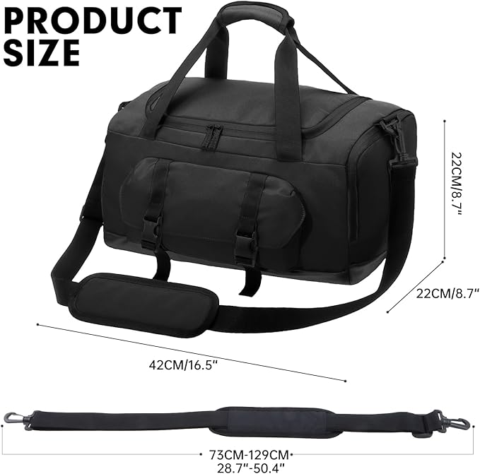 XEYOU Gym Bag for Women & Men, Sports Travel Duffel Bag with Shoe Compartment and Wet Pocket, Anti-Theft Carry On Weekender Bag for Airplane, Water Resistant Workout Overnight Bag for Travel Gym