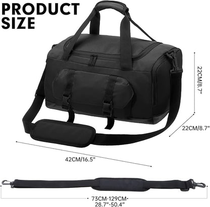 XEYOU Gym Bag for Women & Men, Sports Travel Duffel Bag with Shoe Compartment and Wet Pocket, Anti-Theft Carry On Weekender Bag for Airplane, Water Resistant Workout Overnight Bag for Travel Gym