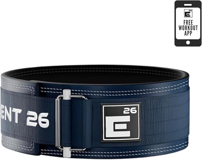 Element 26 Hybrid Leather Weight Lifting Belt for Men & Women - Self locking Adjustable Leather Belt for Powerlifting, Olympic lifting & Functional Fitness - Weight Belt, Squat Belt, Back Support