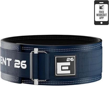 Element 26 Hybrid Leather Weight Lifting Belt for Men & Women - Self locking Adjustable Leather Belt for Powerlifting, Olympic lifting & Functional Fitness - Weight Belt, Squat Belt, Back Support