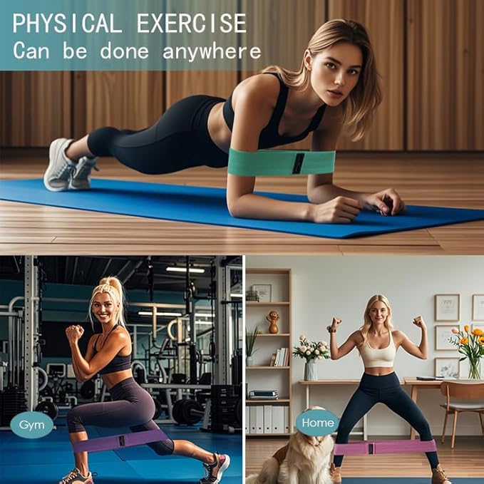 Fabric Resistance Bands for Working Out Stretch Bands for Booty Used for Fitness and Home Exercises Legs Exercise Bands Pilates Workout Bands for Women and Men