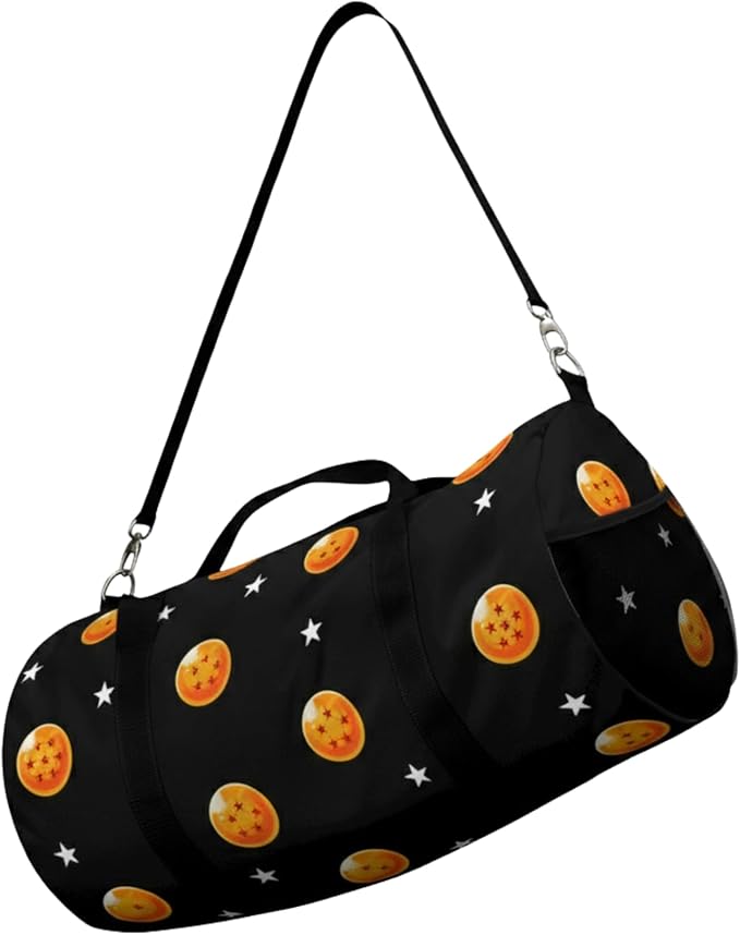Anime Gym Bag for Women Men - Large Capacity Waterproof Workout Fitness Travel Sports Bags Fashion Street Camping ExpandaCLe Carry On Duffle Bag For Couple (Orange DBZ) PTY