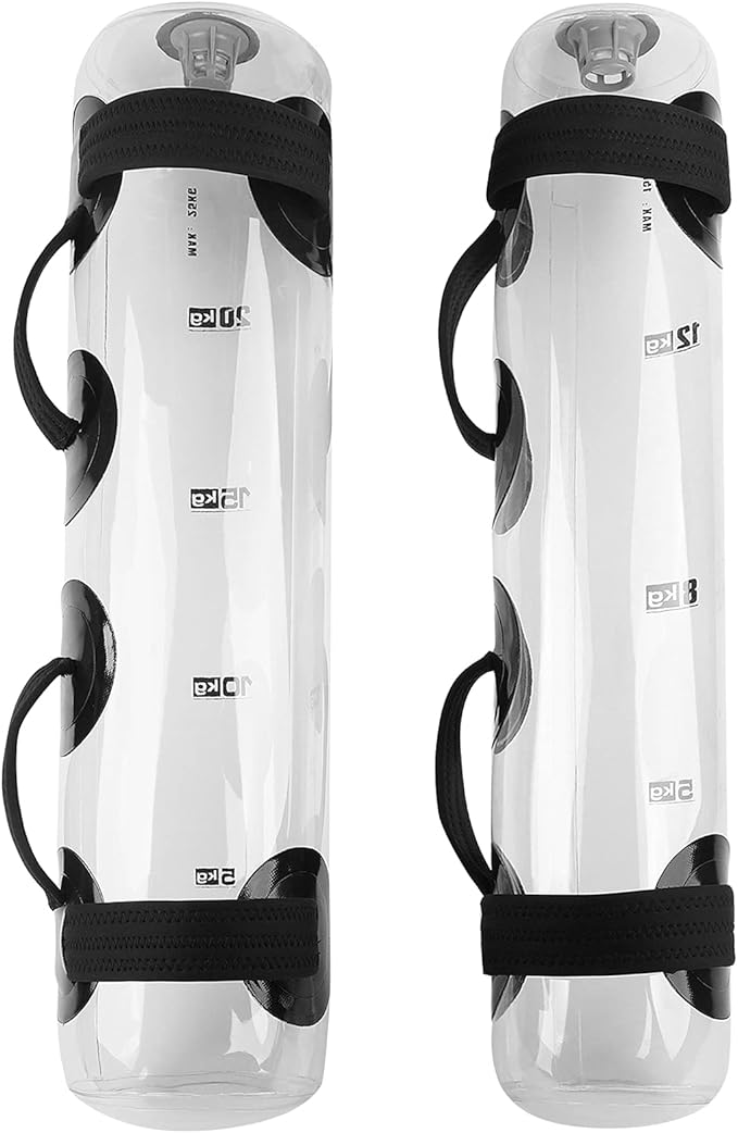 Water Aqua Bag Weight Training for Fitness Workout Building Core Full Body with Instability PVC Handles Includes Air Pump