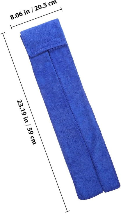 Cabilock Gym Sweat Towel with Hook-and-Loop Fast-Dry Cotton Portable Sports Towel for Yoga Fitness Outdoor Sports in Royal Blue, Small Size for Travel and Indoor Workouts