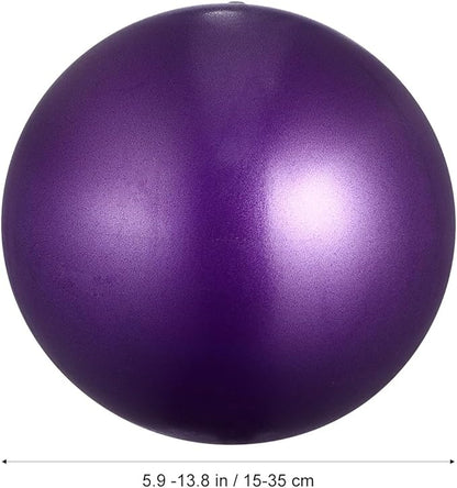 2pcs Anti-Burst Thickened PVC Exercise Yoga Balls Mini Pilates Balancer Fitness Stability Trainer for Core Workout and Physical Therapy at Home Or Gym (15-35cm, Blue Purple)