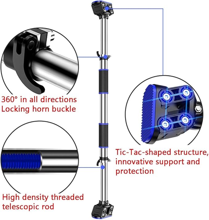 Portable Easy to Install Indoor Sports and Fitness Equipment Without Punching for Door Frame Corridor 4 Sizes,