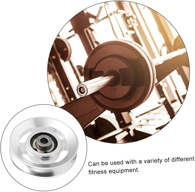 2pcs Heavy Duty Gym Pulley Wheel for Fitness Equipment Smooth Silent Bearing for Home Gym Pulley System and Attachments for Cable Machines and Strength Training