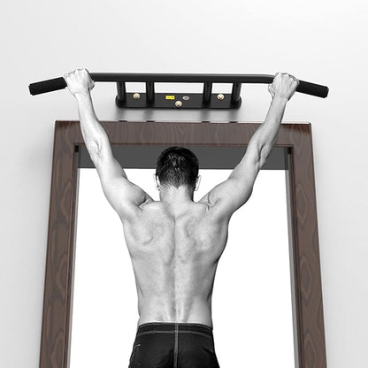 Indoor Exercise Fitness Pull-up Bar, Wall-Mounted Horizontal Bar, Multifunctional Strength Training Rod, for Home Gym, Easy to Install (Steel)