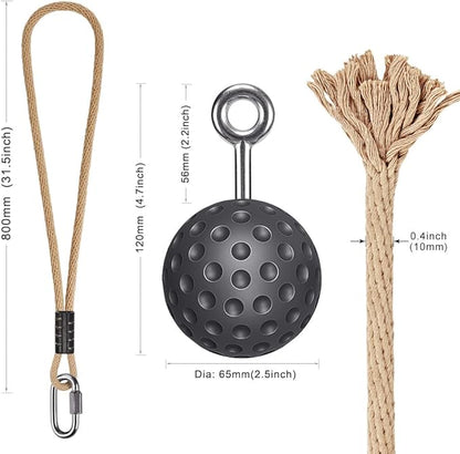 SELEWARE Non-Slip Pull Up Power Balls, Rock Climbing Grips for Strength Training, Forearm and Hand Exerciser for Chin Up Bar, Kettlebell, Barbell, Resistance Band Handles, Home Gym Workout Equipment