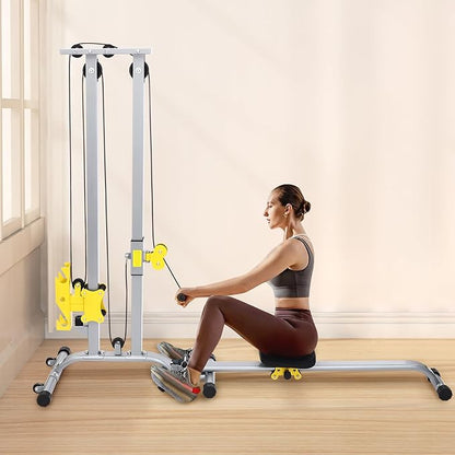 Multifunctional Fitness Rack Adjusted Height Strength Training Fitness Equipment Load Capacity 220.46lbs Multi-Function Strength Training Fitness Tool Stand for Home, Small Gyms, Companies