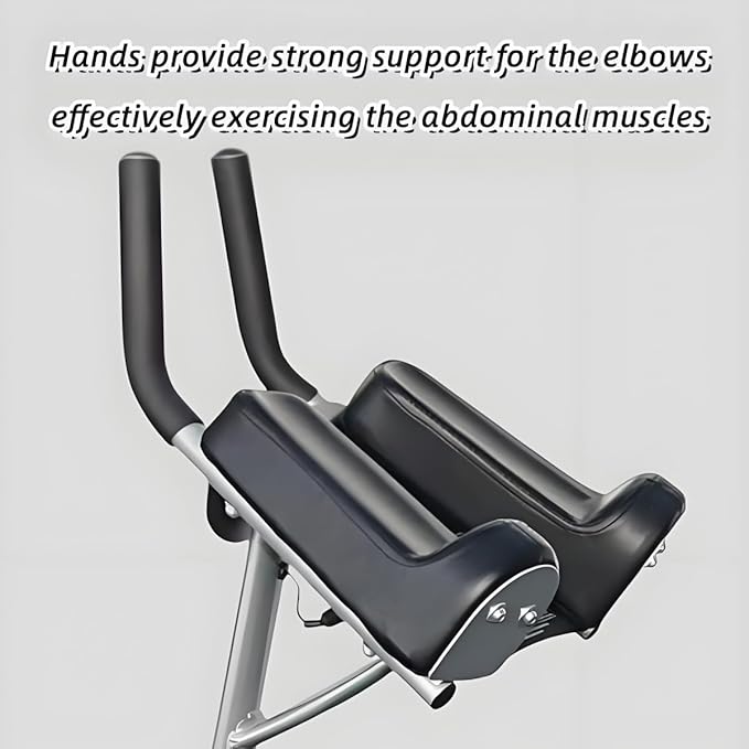 Ab Machine - Adjustable Core Trainer for Home Gym, Foldable Abdominal Strength Training Workout Equipment for Women and Men,Ab Cruncher 550 lbs Weight Capacity Strength Training