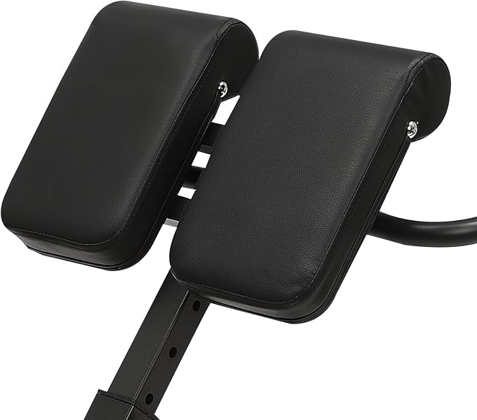 Hyperextension Bench with Adjustable Height and Back, Multi-functional Workout Bench, Back Extension Roman Chair