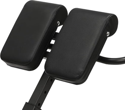 Hyperextension Bench with Adjustable Height and Back, Multi-functional Workout Bench, Back Extension Roman Chair