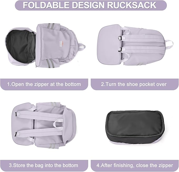 coofay Gym Backpack For Women Waterproof Sports Backpack With Shoe Compartment Lightweight Travel Backpacks Small Gym Bag Dance Volleyball Backpacks