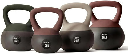 WeGym Soft Kettlebells with Cushioned Impact-Resistant Base and Anti-Slip, Wide-Grip Handle for Home Workouts, Weightlifting, and Full Body Strength Training