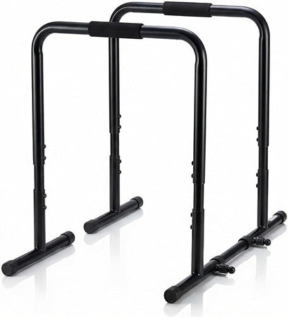 NEWBULIG Dip Bar Station, Adjustable Pull Up Bar for Doorway with Soft High-Density Foam Handles, Heavy Duty Dip Stands for Home, Gym, Patio, Office