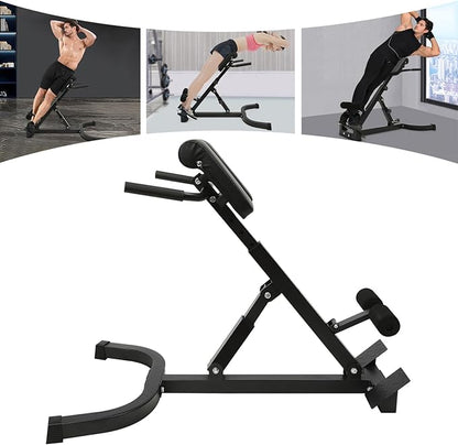 Multi-Functional Bench, 150kg/330lbs Weight Capacity Foldable Abdominal Trainers Sit Up Bench, Total Ab Workout Equipment for Home Gym, Back Extension Roman Chair Adjustable Sit up Bench