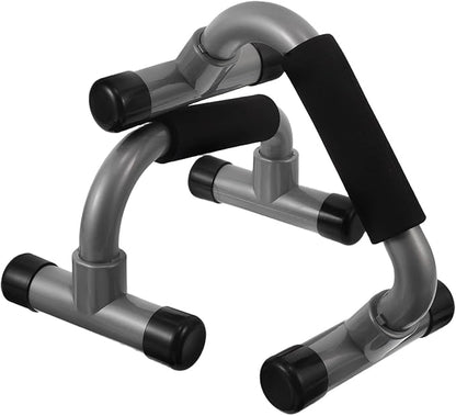 H-shape Push up Stands Pair for Chest Workouts, Compact Parallette Bars with Anti-slip Base, Home Gym Strength Training Equipment for Travel and Fitness