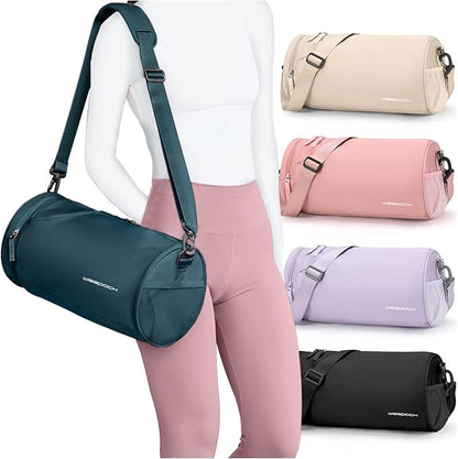 Small Gym Bag for Women,Waterproof Mini Duffle Bag Womens Spotrs Workout Bags Small Travel Duffel Bag with Wet Pocket Carry on Weekender Bags for Dance Swimming,Gym,Yoga,Fitness Dark Blue