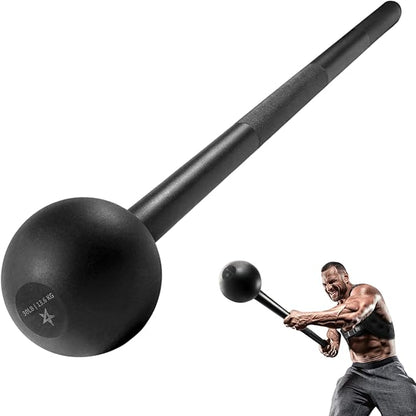 Yes4All Steel Mace Bell for Strength Training, Support Full Body, Muscles, Shoulder, Grips & Forearms Workouts, Stretching 5, 7, 10, 15, 20, 25, 30 LB For Woman & Man