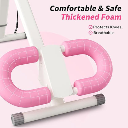 Ab Machine, Adjustable Ab Workout Equipment, Ab Trainer Machine for Abs Workout, Ab Workout Machine for Body Shaping Foldable Waist Trainer at Home Gym