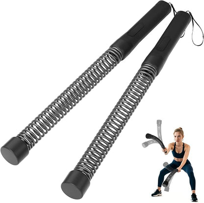 Ropeless Battle Ropes for Home Gym - Heavy Duty Cordless Workout Ropes for HIIT, Strength & Cardio Training, Portable Exercise Equipment for Men & Women, Low-Impact Fitness Rope (black)