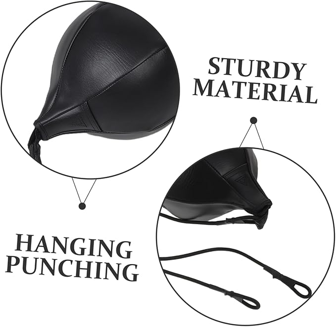 Milisten 1Set Boxing Reaction Ball Durable PU Punching Bag for Speed Training Reflex Enhancement and Coordination Improvement for Martial Arts and Home Workouts