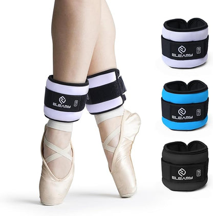1 pair wrist weights with thumb loops and 1 pair ankle weights（total 2lb*4）