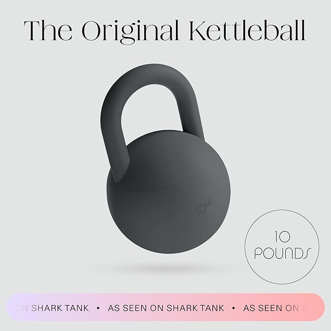 Bala Kettleball, Soft Kettlebell for Women - Kettlebells Strength & Core Training Equipment for Home Gym Workouts - Anti-Slip Grip Exercise Weights with Cushioned Impact-Resistant Base