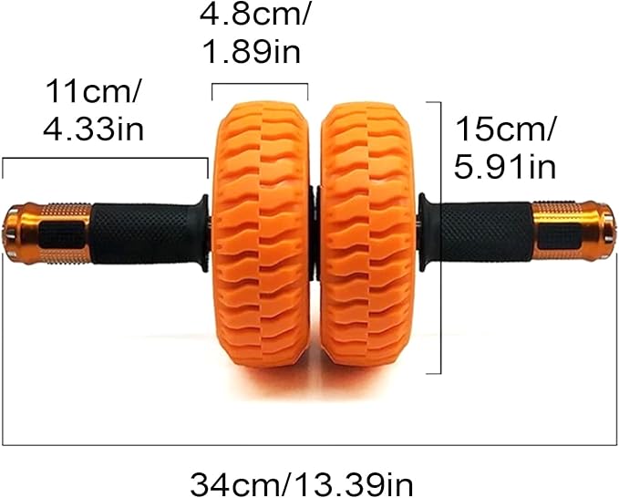 Ab Roller for Men, 6 Inch Core Workout Home Gym Fitness Wheel, Core Workout Portable Equipment for Beginner Travel Floor Office Outdoor Room