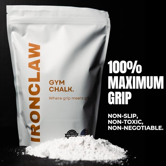 Ironclaw Gym Chalk - 10oz. Premium Gym Chalk for Powerlifting, Weightlifting, Crossfit, Strongman | Used by World Champion Powerlifters | Anti-Slip, Long-Lasting Performance for Maximum Lifts