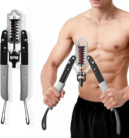 DERACY Chest Workout Equipment, Adjustable Forearm Strengthener, Carbon Steel Twister Arm Trainer, Upper Body Strength Trainer for Home Gym