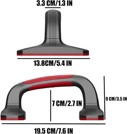 Push Up Bar Detachable Portable Lightweight Pushup Handles with Non-Slip Base & Ergonomic Grips for Home Gym Workout Chest, Arms, Abs