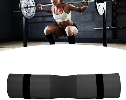 Squat Pad Barbell Pad | Weight Distribution & Shoulder Protection | Neck Support for Squats/Lunges/Hip Thrusts | NBR Rubber Foam, 17.1in Length