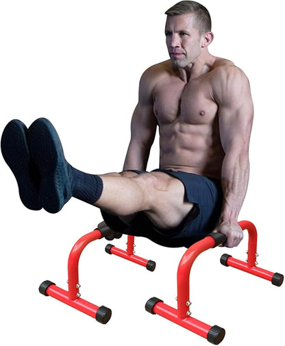 Push Up Bar, Parallettes Bars, No Wobbling Calisthenics Equipment for Handstand, L-Sit, Gymnastics, Calisthenics, Strength Training Parallel Bars for Men and Women