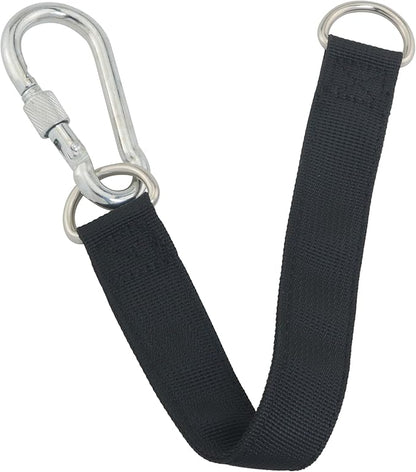 Single Bar Connecting Strap 23cm with Hooks Heavy Duty Multi Functional Extension Belt Indoor Outdoor Swing Accessories Sandbag Rack Home Fitness Training Weight Bag Hanger
