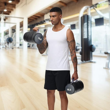Water Dumbbells,Water Filled Training Dumbbells, Travel Weights Set, Adjustable Weights to 40Lbs,30Lbs,20Lbs,10Lbs,4Lbs Dumbbell Pair,Each 20/15/10/5/2 Lbs, Portable Gym for Strength Training, Fitness and Shaping